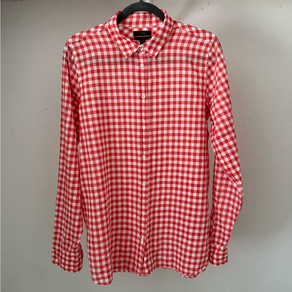 Bundle 3 for 5% off J. Crew Checked Lightweight Cotton Button Down Shirt